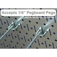 thumbnail image 1 of Wall Control Pegboard 16in x 32in Horizontal Black Metal Pegboard Tool Board Panel, 1 of 1
