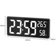 thumbnail image 3 of Led Digital Wall Clock, Large Digits Display,indoor Office White,11, 3 of 4