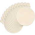 thumbnail image 1 of 12 Piezas de Adornos Navideños de Madera para Decorar 30 cm Ángel Chic DIY, 1 of 7