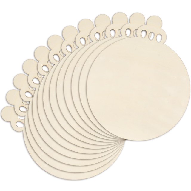12 Piezas de Adornos Navideños de Madera para Decorar 30 cm Ángel Chic DIY