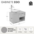 thumbnail image 2 of Mueble de Baño Flotante Completo Ninon Home EGO con Lavabo y Monomando GRIS, 2 of 6