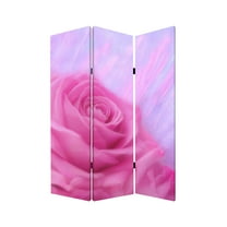 Contemporary Lightweight 3 Panel Flourish Screen Room Divider With Two Different Finishes