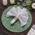 thumbnail image 6 of Efavormart 6 Pack Green Boxwood Leaf Print Cardstock Paper Charger Plates, 13" Round Disposable Serving Trays - 700GSM, 6 of 10