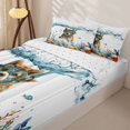 thumbnail image 3 of Homewish Lovely Shiba Inu Zipper Twin Comforter Sets with Fitted Sheet and 2 Pillowcases,Coastal Zipper Bedding Set,Dog Theme Decor,Reversible,4pcs, 3 of 8