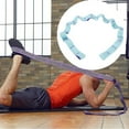 thumbnail image 4 of jinwen Yoga Pull Strap Fitness Exercise Ballet Stretching Band Loop Purple_11 Loops 11 Loops violet, 4 of 8