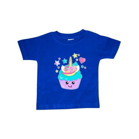 

Inktastic Unicorn Cupcake with Flowers Gift Baby Boy or Baby Girl T-Shirt