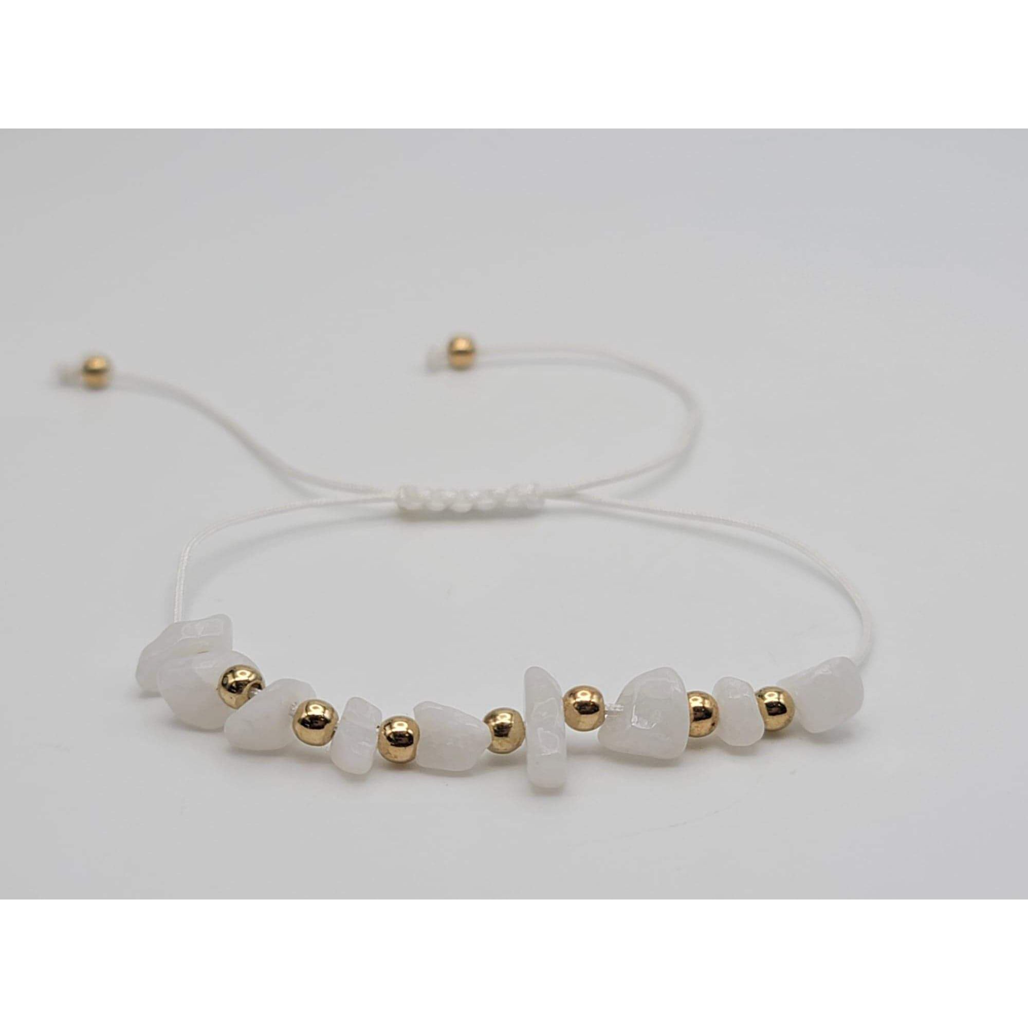 white quartz Bracelet, Natural Angola Rock Crystal, Crystal Healing