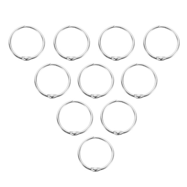 20 piezas de anillos de papel con hebilla, anillos con hebilla, tarjetas de regalo, anillos con hojas sueltas, hebilla para bricolaje
