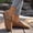 Khaki, variant on Willtoo Women's Retro Split-Toe Flats, Adjustable Buckle Strap Splicing Casual Loafers, Fashion Comfort Daily Walking Shoes