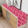thumbnail image 4 of Valentine's Day Table Runner - 72 Inch Long, Kitchen Dining Table Runner Dresser Scarves, Red Rainbow Love Heart Polka Dots Spring Farmhouse Decor for Coffee Tables Wedding Party Banquet, 4 of 8