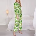 thumbnail image 3 of Sigee Avocado And Tropical Palm Leaves for Women’s Pajama Sets Long-Sleeved Pjs Sets for Women 2 piece Sleepwear-Medium, 3 of 7