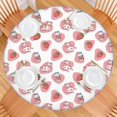 thumbnail image 2 of White Cow Strawberry Jar Pattern Round Fitted Tablecloth with Elastic Edge,Dining Table Cover Waterproof,Outdoor Round Tablecloth for Camping,Dining,Indoor and Outdoor, 2 of 7