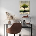 thumbnail image 4 of Rustic Motivational Office Picture Wall Decor Teamwork Positive Quotes Artwork Vintage Green Tree Painting Framed Inspirational Poster Prints for Home Office Wall Decoration Aesthetic 12"x16", 4 of 6