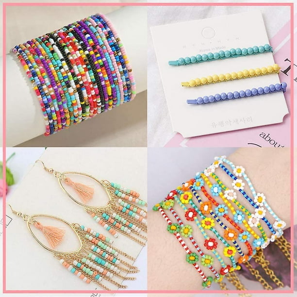 Perles pour fileter des bracelets de bricolage, des bijoux en