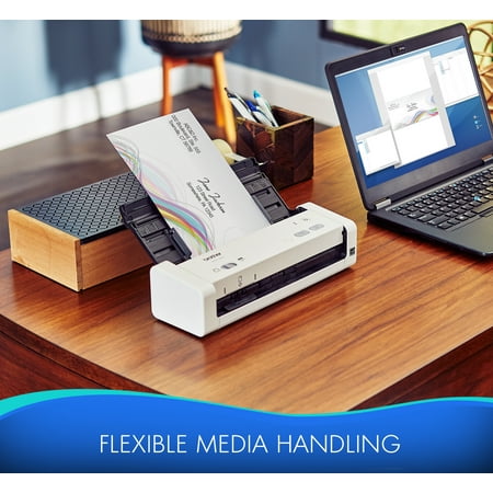 Brother - ADS-1200 Compact Duplex Desktop Document Scanner - White