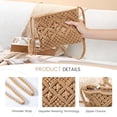 thumbnail image 3 of Bolsa Avisky de crochet para mujer, bandolera de algodón para playa de verano, 3 of 7