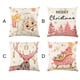 thumbnail image 5 of Injueey Funda de cojín con dibujos animados de Papá Noel, regalos de amplia aplicación, funda de almohada cómoda y duradera Kits de decoración para fiestas Rosa Tipo 4, 5 of 6