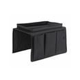 thumbnail image 1 of Bewildely Organizador de reposabrazos para sofá, sillón, pasamanos, bolsa de almacenamiento colgante, bolsas de Control remoto para TV, soporte Almacenamiento y organización del hogar Negro, 1 of 6