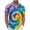 Multicolor, variant on flyskyup Tie Dye Shirts for Mens Lapel Short Sleeve Button Down Regular Trendy Blouses Lightweight Beach Summer Casual Tops