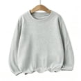 thumbnail image 6 of FAIWAD Boys Girls Long Sleeve Tops Kids Crewneck Casual Solid Color Pullover Basic School Daily Outdoor Clothes, 6 of 8