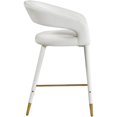 thumbnail image 3 of Meridian Furniture Destiny Cream Velvet Stool, 3 of 5