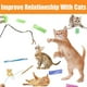 thumbnail image 3 of 22 Piezas Juguetes para Gatos Interactivos para Gatos de Interior TúNel RatóN Gatito Juguetes para Gato Varita de Pluma Teaser Juguete de Resorte, 3 of 8