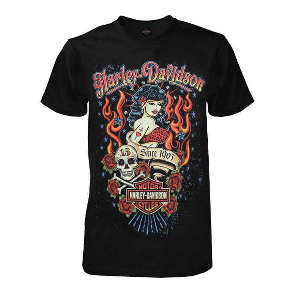 harley davidson short sleeve button up shirt