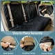 thumbnail image 5 of Funda de asiento de coche ZQ Bench impermeable para perros, color negro, 5 of 8