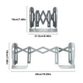 thumbnail image 4 of Bookend Adjustable Desktop Book Storage Holder Plastic Foldable Pen Plastic Bookend Organizer; Desktop Stationery Organizer, Gray, 4 of 9