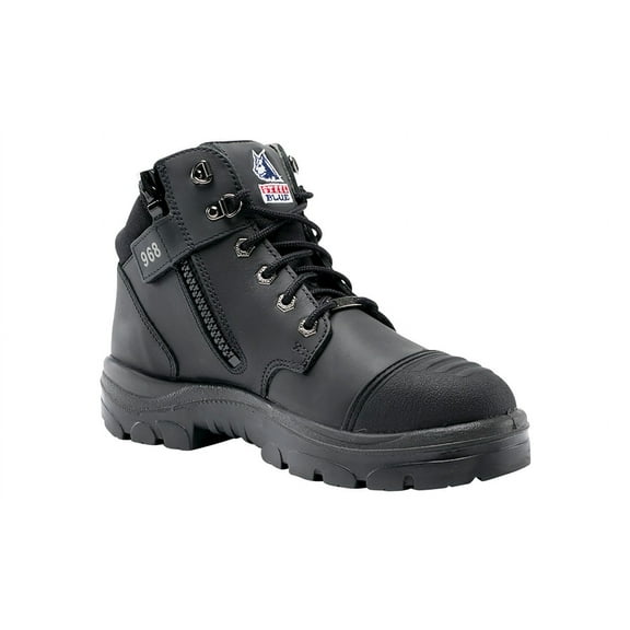Steel Blue Men's Parkes 5" Water Resistant Work Boot Toe - 812968-BLK 11 D(M) US