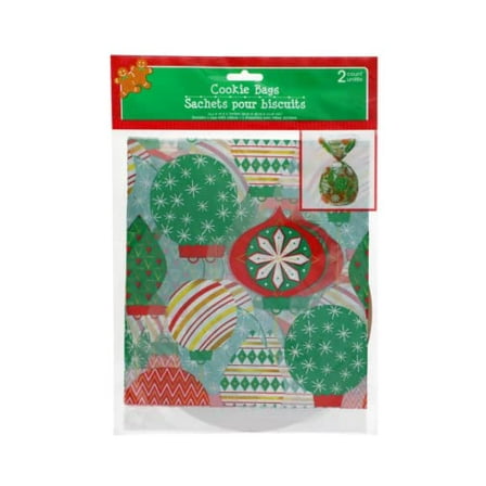 Christmas House Cellophane Cookie Tray Bags