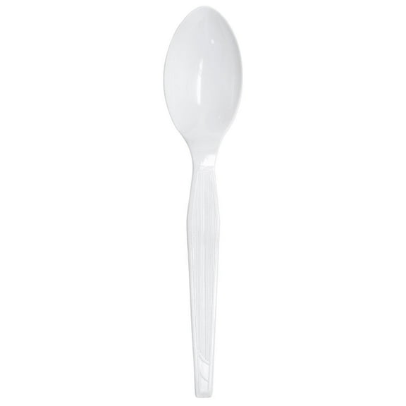 [1000 ct] Karat Plastic Tea Spoons | Disposable Spoons Bulk Boxes | White, PS