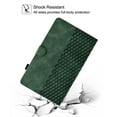 thumbnail image 6 of GSFY Case for Galaxy Tab S8/S7 11 inch 2022/2020, PU Leather Wallet Stand Protective Smart Shell with Pen Holder Auto Sleep Wake for Samsung Galaxy Tab S8/S7 SM-X700/X706/T870/T875, Green Blocks, 6 of 7