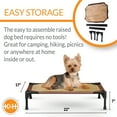 thumbnail image 3 of K&H Pet Products Comfy Pet Cot Elevated Pet Bed Chocolate/Tan Small 22 X 17 X 7 Inches, 3 of 9