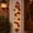 Gingerbread, variant on Snowman Glowing Christmas Door Hanger, Warm Lighted Vertical Holiday Hanging Decoration with Festive Accents for Front Door, Window, Entryway and Wall, 1Pc