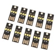 thumbnail image 1 of Luz LED USB de consumo ultrabajo, iluminación de larga duración de 0,2 W, 3 opciones Cáscara negra LED blanco cálido, 1 of 7