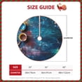thumbnail image 2 of Xecao Abstract Colorful Art Supplies Pattern Christmas Tree Skirt Round Xmas Tree Mat Base Cover for Holiday Home Decorations-30", 2 of 6