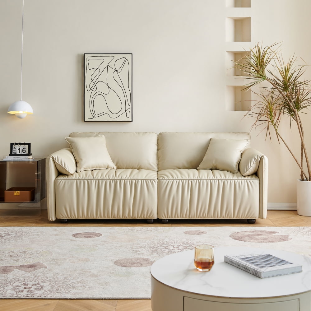 Sofa Couch, Modern Sofa Loveseat, Oversize Deep Seat Sofa, Living Room