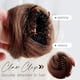 thumbnail image 3 of Fiudx Peluca con Clip para Moño, Postizo para Dar Volumen, Elegante Clip para Moño Despeinado, Creador de Peinados Semirecogidos, Solución para Cabello Corto, Accesorio de Moda para Mujer, Diseño Reu, 3 of 6