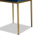 thumbnail image 4 of Baxton Studio Armand Modern Glam and Luxe Navy Blue Velvet Fabric Upholstered and Gold Finished Metal 4-Piece Dining, 4 of 7