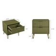 thumbnail image 4 of 2-Piece DUMBO Standard 3-Drawer Dresser and DUMBO 2.0 Nightstand in Olive Green, 4 of 6