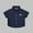Dark Blue-1, variant on CYRBOKOToddler Boys Denim Button Down Shirts, Casual Short Sleeve Summer Vacation Shirts with Pocket Dark Blue Size 14-16 T