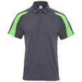 thumbnail image 1 of AWDis Just Cool Mens Short Sleeve Contrast Panel Polo Shirt, 1 of 2
