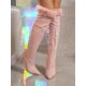 thumbnail image 2 of Women's Classic Velvet Decorated Side Zipper Faux Suede Stiletto Heel Boots, 2 of 5