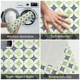thumbnail image 4 of Non Slip Door Mat, Green Gray Geometric Pattern Fast Drying Bath Tub Mats, Absorbent Bathroom Rugs Entrance Welcome Mat, Bath MatS for Tub, Floor, Home, Kitchen, Hotel,16x24in, 4 of 6