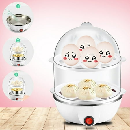 

NIUREDLTD Double Breakfast Steamer Multi-Function Stainless Eggs Machine Cooker Steel Cooking Utensils