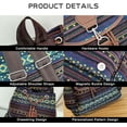 thumbnail image 6 of LinqiVintage Backpack for Women, Boho Casual Backpack Purse, Unique Ethnic Style Handbag & Shoulder Bag, Blue, 6 of 7