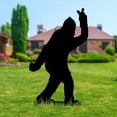 thumbnail image 4 of HELLOYOUNG 3PCS Metal Bigfoot Garden Stakes, Whimsical Sasquatch Yard Art with Peace Sign Heart Hands Rock on Gestures, Outdoor Metal Wall Art Decor for Fence Patio Lawn, 4 of 7