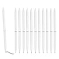 thumbnail image 1 of Uxcell Slim Metal Ballpoint Pen, 12Pcs Black Ink 1mm Medium Point Pen Metallic Retractable Lightweight Smooth Writing Pens for Business Office Wedding Guest Book, White, 1 of 7