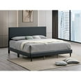 thumbnail image 2 of Glory Furniture Baron G00702-FB-UP BLACK Modern Faux Leather Platform Bed, 2 of 6